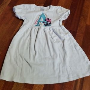 Girls size 5 dress monogrammed Abby